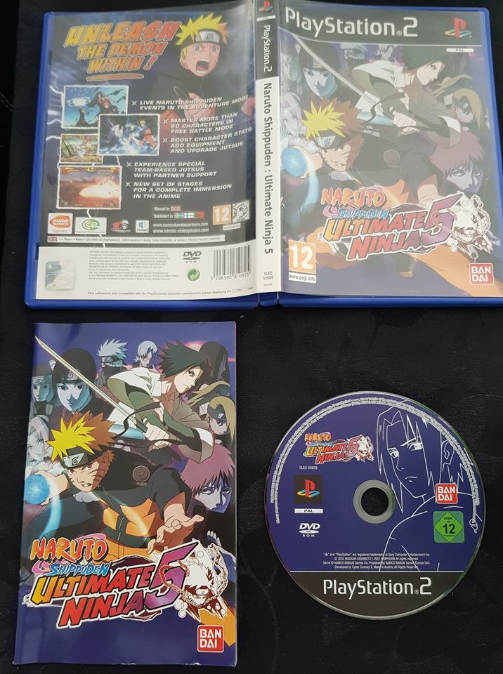 Jogo Naruto Ps2 Shippuden Ultimate Ninja 5 Patch Português