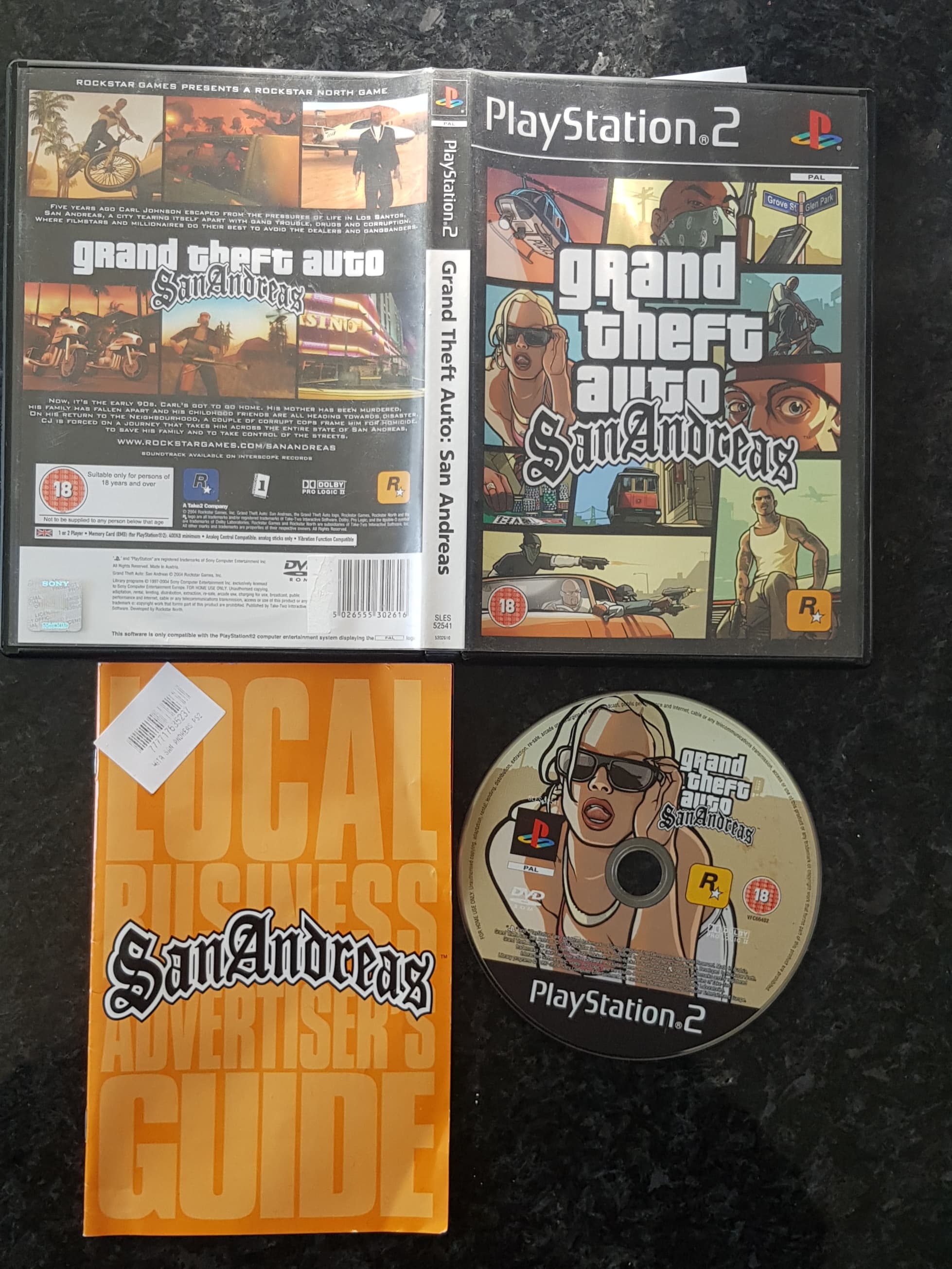 Jogo Ps2 Gta San Andreas